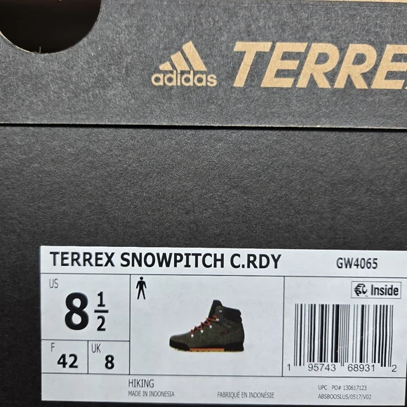 New adidas Terrex Snowpitch Cold.Rdy Men’s Winter Hiking Boots Size 8.5 - Picture 8 of 8